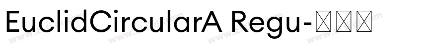 EuclidCircularA Regu字体转换
